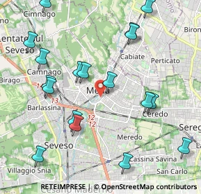 Mappa Via Generale Cantore, 20821 Meda MB, Italia (2.35389)
