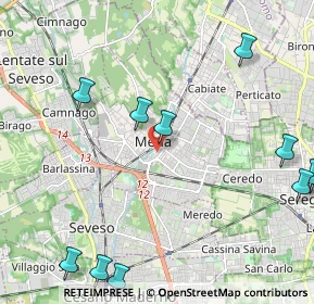 Mappa Via Generale Cantore, 20821 Meda MB, Italia (2.89545)