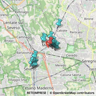 Mappa Via Generale Cantore, 20821 Meda MB, Italia (1.0995)