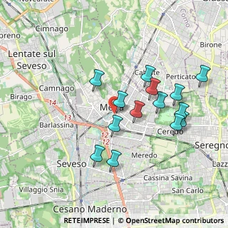 Mappa Via General Cantore, 20821 Meda MB, Italia (1.75929)
