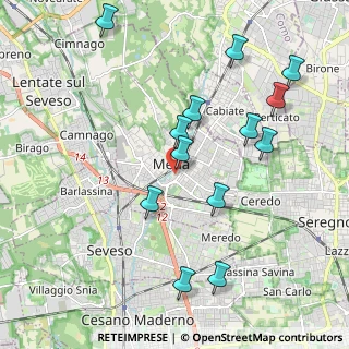 Mappa Via Generale Cantore, 20821 Meda MB, Italia (2.12846)