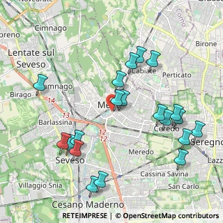 Mappa Via General Cantore, 20821 Meda MB, Italia (2.2195)