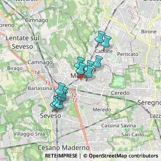Mappa Via Generale Cantore, 20821 Meda MB, Italia (1.34308)