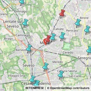 Mappa Via General Cantore, 20821 Meda MB, Italia (2.90467)
