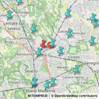 Mappa Via General Cantore, 20821 Meda MB, Italia (2.84176)