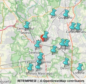 Mappa Via Generale Cantore, 20821 Meda MB, Italia (4.48)