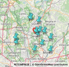 Mappa Via Ferrara, 20831 Seregno MB, Italia (6.01769)