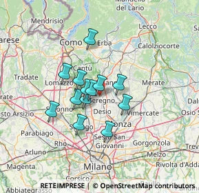 Mappa Via Ferrara, 20831 Seregno MB, Italia (9.29077)