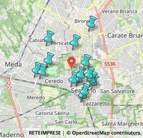 Mappa Via Ferrara, 20831 Seregno MB, Italia (1.43)