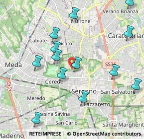 Mappa Via Ferrara, 20831 Seregno MB, Italia (2.22385)