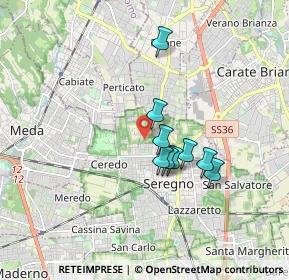 Mappa Via Ferrara, 20831 Seregno MB, Italia (2.0225)