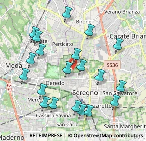 Mappa Via Ferrara, 20831 Seregno MB, Italia (2.1435)