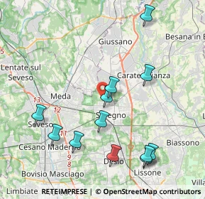 Mappa Via Ferrara, 20831 Seregno MB, Italia (4.3125)