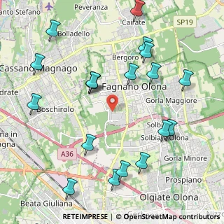 Mappa Via Vela, 21054 Fagnano Olona VA, Italia (2.4955)