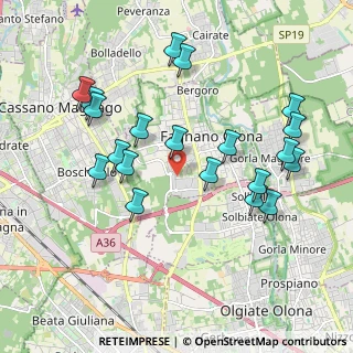 Mappa Via Vela, 21054 Fagnano Olona VA, Italia (2.016)