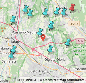 Mappa Via Vela, 21054 Fagnano Olona VA, Italia (4.59929)