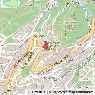 Mappa Via Fabio Severo, 56, 34127 Trieste, Trieste (Friuli-Venezia Giulia)
