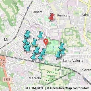 Mappa Via Benedetto Croce, 20821 Meda MB, Italia (0.859)