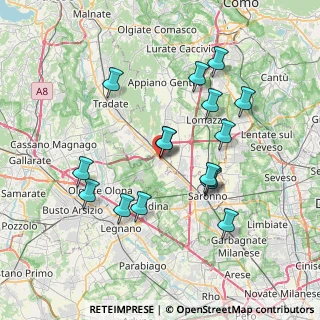 Mappa Via del Circolino, 21040 Cislago VA, Italia (7.09)
