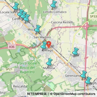 Mappa Via del Circolino, 21040 Cislago VA, Italia (2.99636)