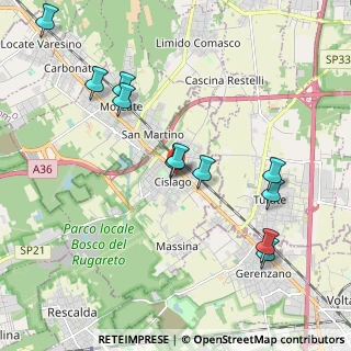 Mappa Via IV Novembre, 21040 Cislago VA, Italia (2.11455)