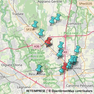 Mappa Via del Circolino, 21040 Cislago VA, Italia (4.1965)