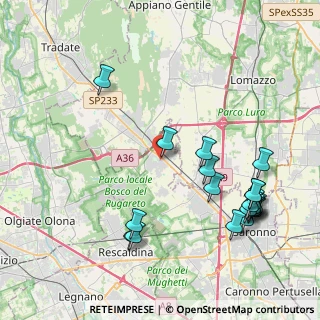 Mappa Via Gaetano Strambio, 21040 Cislago VA, Italia (4.8265)
