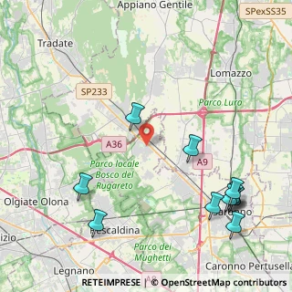 Mappa Via del Circolino, 21040 Cislago VA, Italia (5.39182)
