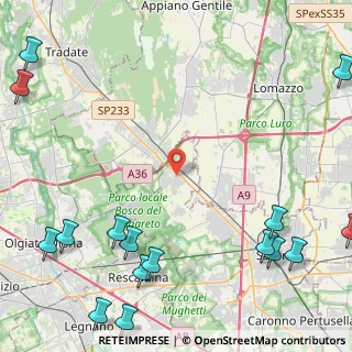 Mappa Via del Circolino, 21040 Cislago VA, Italia (7.035)