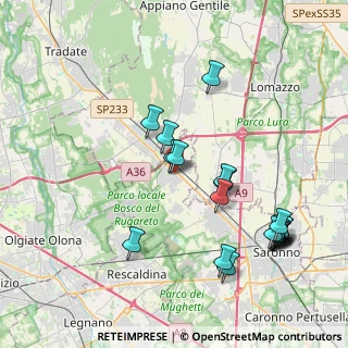 Mappa Via del Circolino, 21040 Cislago VA, Italia (4.362)