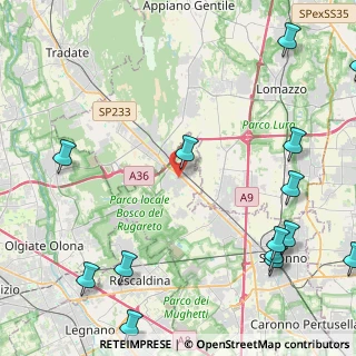Mappa Via del Circolino, 21040 Cislago VA, Italia (6.45714)