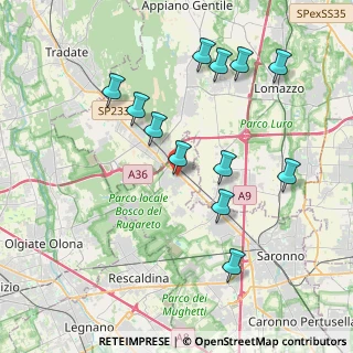Mappa Via Gaetano Strambio, 21040 Cislago VA, Italia (3.995)