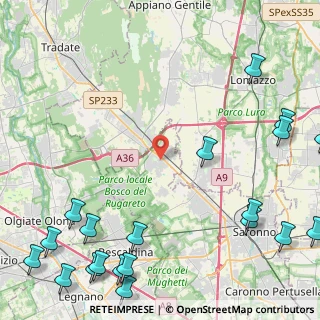 Mappa Via del Circolino, 21040 Cislago VA, Italia (7.0155)