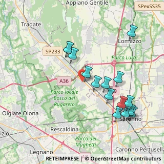 Mappa Via del Circolino, 21040 Cislago VA, Italia (4.06133)