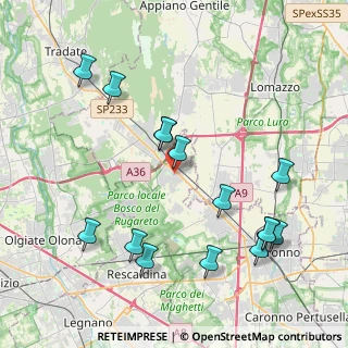 Mappa Via del Circolino, 21040 Cislago VA, Italia (4.48467)