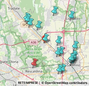 Mappa Via Gaetano Strambio, 21040 Cislago VA, Italia (4.635)