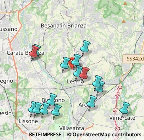 Mappa Via Alessandro Volta, 20856 Correzzana MB, Italia (4.02438)