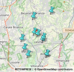 Mappa Via Alessandro Volta, 20856 Correzzana MB, Italia (3.25727)