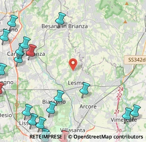 Mappa Via Alessandro Volta, 20856 Correzzana MB, Italia (6.787)