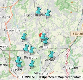 Mappa Via Alessandro Volta, 20856 Correzzana MB, Italia (4.09364)