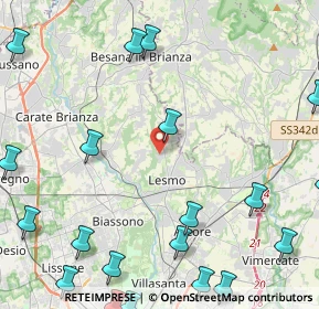 Mappa Via Alessandro Volta, 20856 Correzzana MB, Italia (6.48)