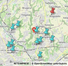 Mappa Via Alessandro Volta, 20856 Correzzana MB, Italia (2.24)