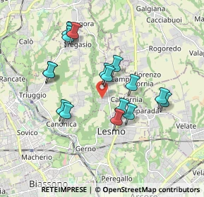 Mappa Via Alessandro Volta, 20856 Correzzana MB, Italia (1.63563)