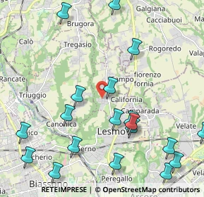 Mappa Via Alessandro Volta, 20856 Correzzana MB, Italia (2.6995)
