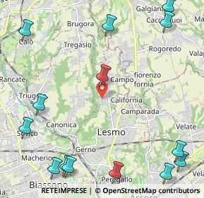 Mappa Via Alessandro Volta, 20856 Correzzana MB, Italia (3.20214)