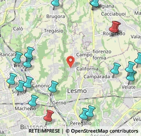 Mappa Via Alessandro Volta, 20856 Correzzana MB, Italia (3.0265)