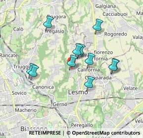 Mappa Via Alessandro Volta, 20856 Correzzana MB, Italia (1.57091)