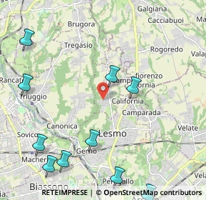 Mappa Via Alessandro Volta, 20856 Correzzana MB, Italia (2.95273)