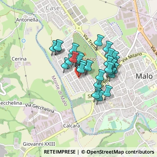 Mappa Via G. Pascoli, 36034 Malo VI, Italia (0.32967)