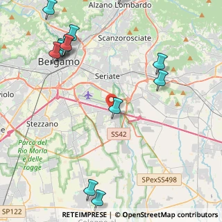 Mappa A4 Torino - Trieste, 24050 Grassobbio BG, Italia (5.75615)